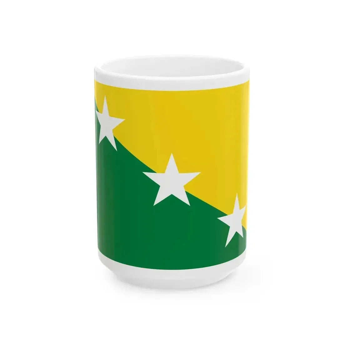Flag of El Empalme (Ecuador) White Coffee Mug 15oz - Go Mug Yourself