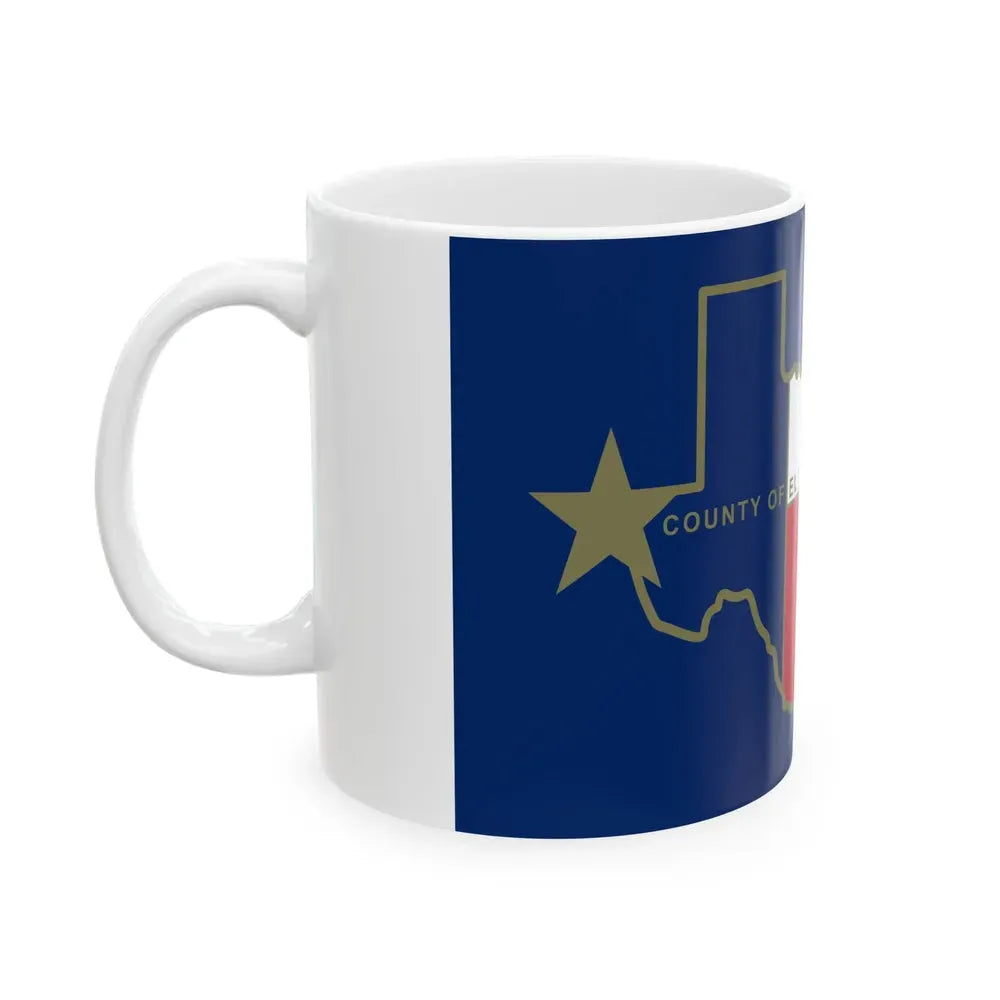 Flag of El Paso County Texas (United States) White Coffee Mug - Go Mug Yourself