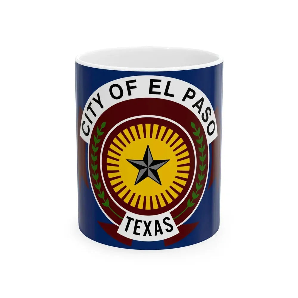 Flag of El Paso Texas (United States) White Coffee Mug 11oz - Go Mug Yourself