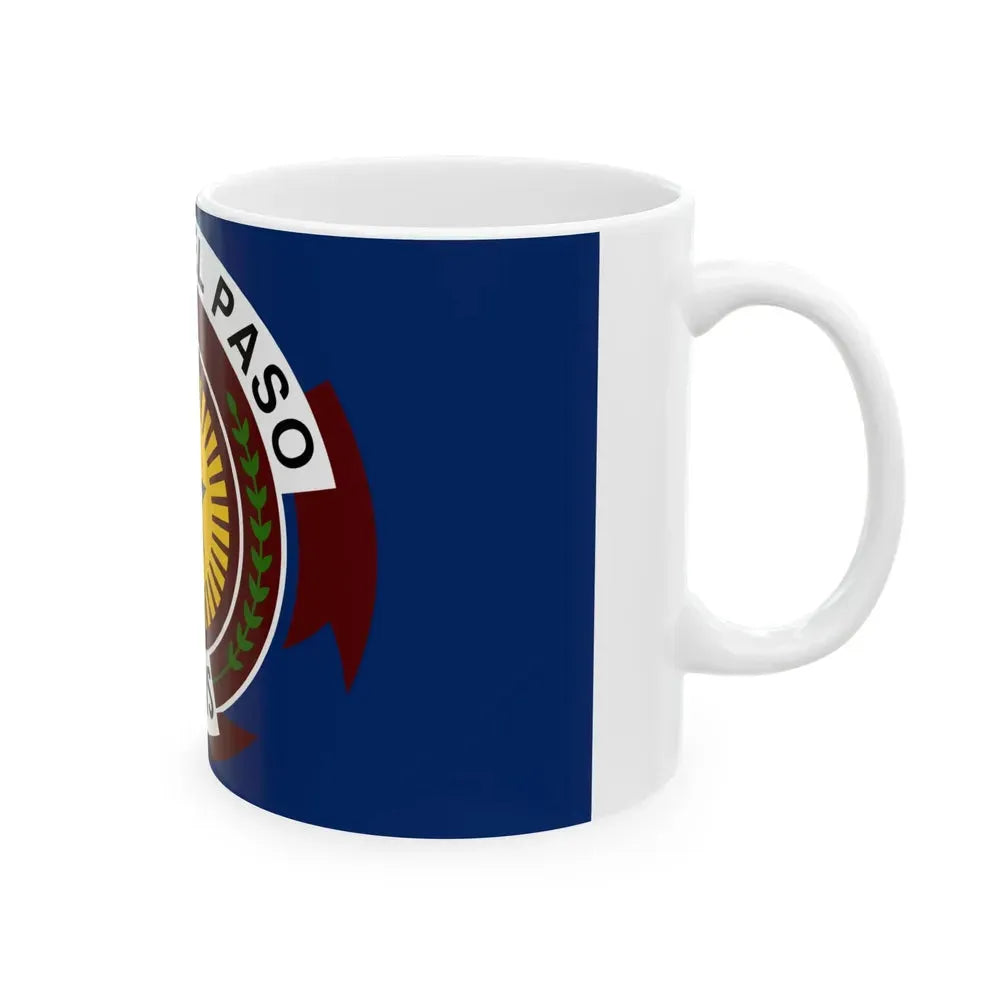 Flag of El Paso Texas (United States) White Coffee Mug - Go Mug Yourself