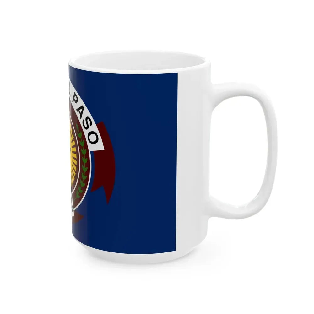 Flag of El Paso Texas (United States) White Coffee Mug - Go Mug Yourself