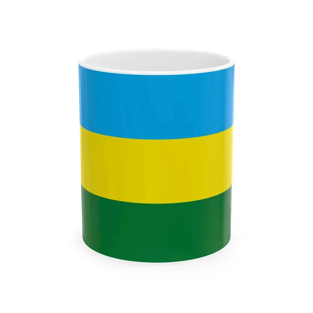 Flag of El Puente Guarayos Bolivia (Bolivia) White Coffee Mug 11oz - Go Mug Yourself