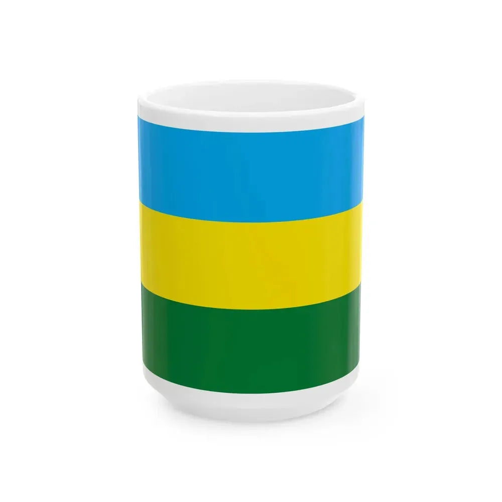 Flag of El Puente Guarayos Bolivia (Bolivia) White Coffee Mug 15oz - Go Mug Yourself