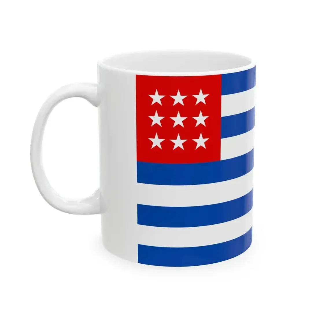 Flag of El Salvador 1839-1865 (El Salvador) White Coffee Mug - Go Mug Yourself