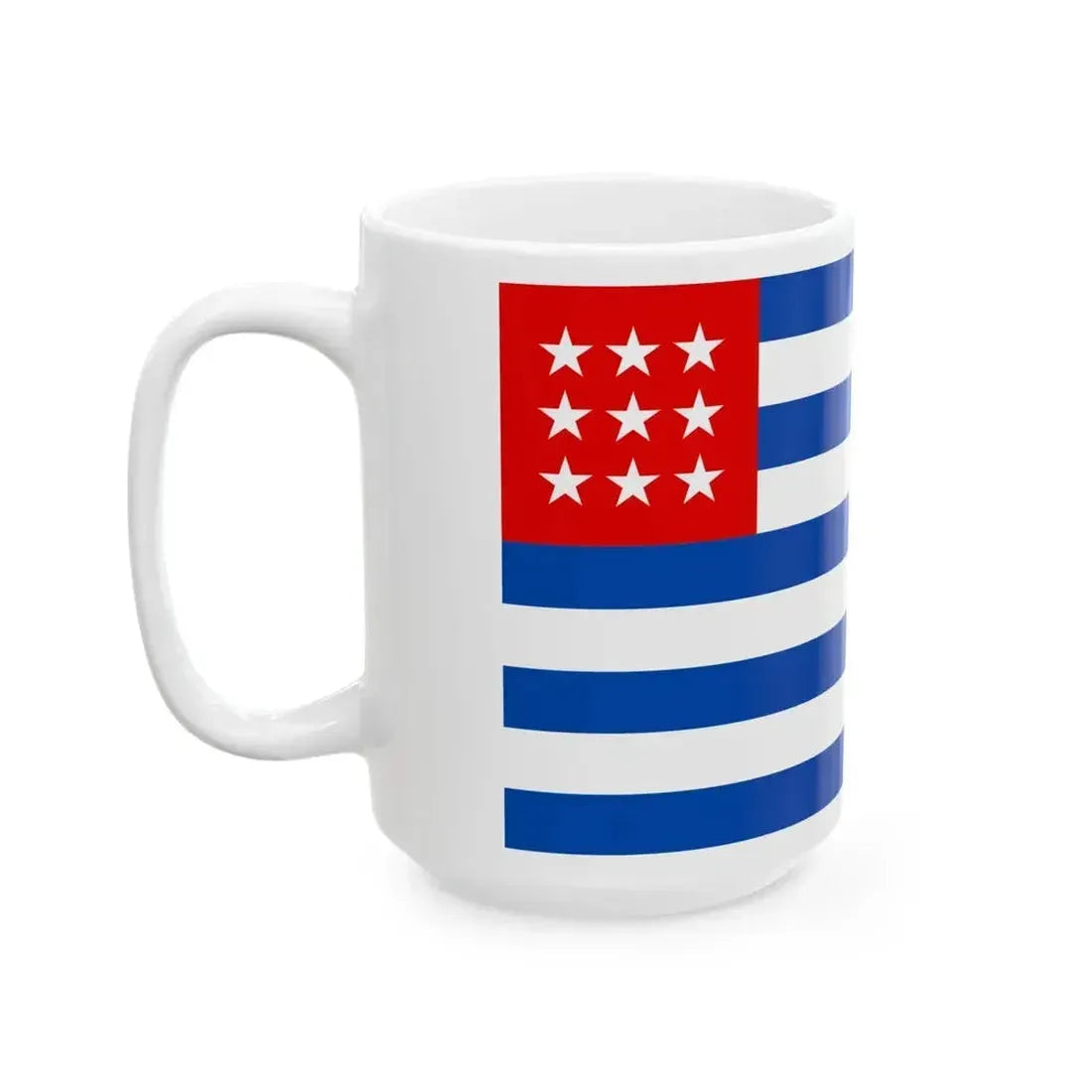 Flag of El Salvador 1839-1865 (El Salvador) White Coffee Mug - Go Mug Yourself
