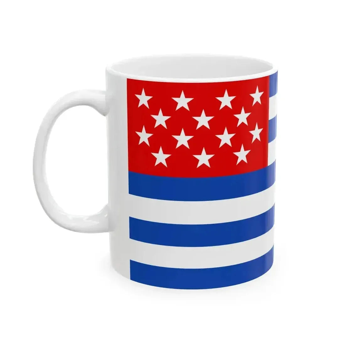 Flag of El Salvador 1877-1912 (El Salvador) White Coffee Mug - Go Mug Yourself