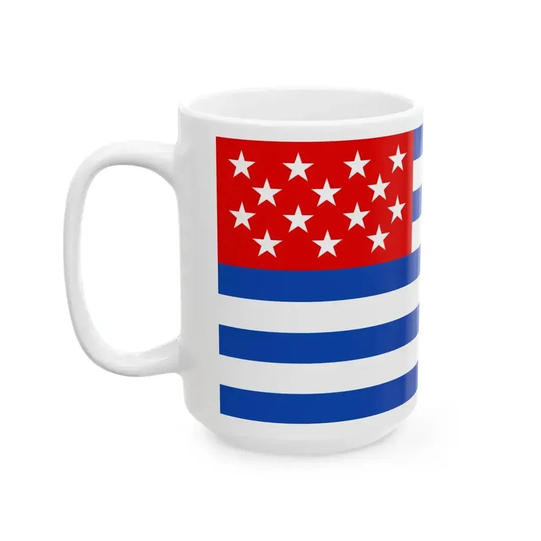 Flag of El Salvador 1877-1912 (El Salvador) White Coffee Mug - Go Mug Yourself