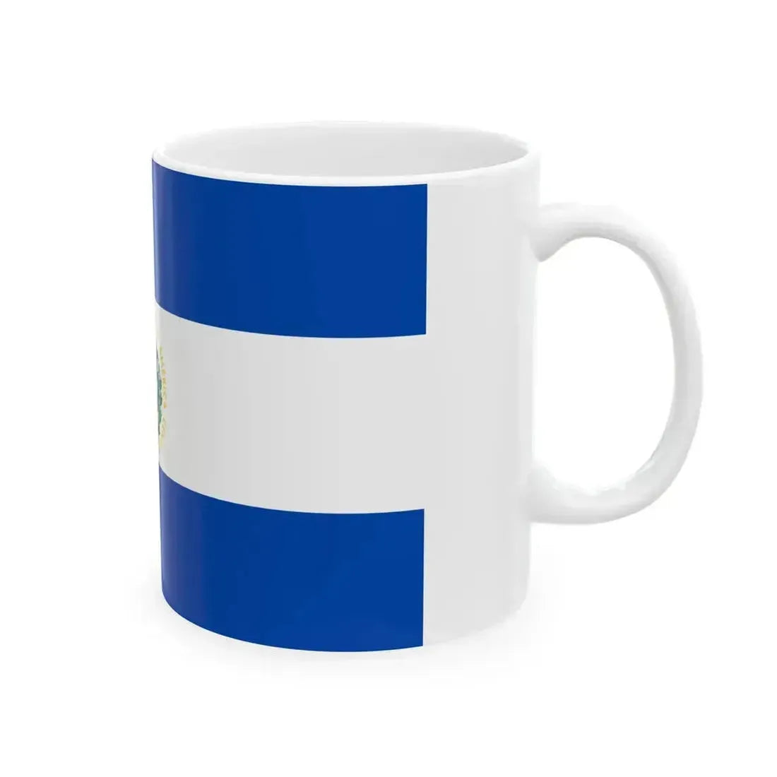 Flag of El Salvador 3-2 (El Salvador) White Coffee Mug - Go Mug Yourself