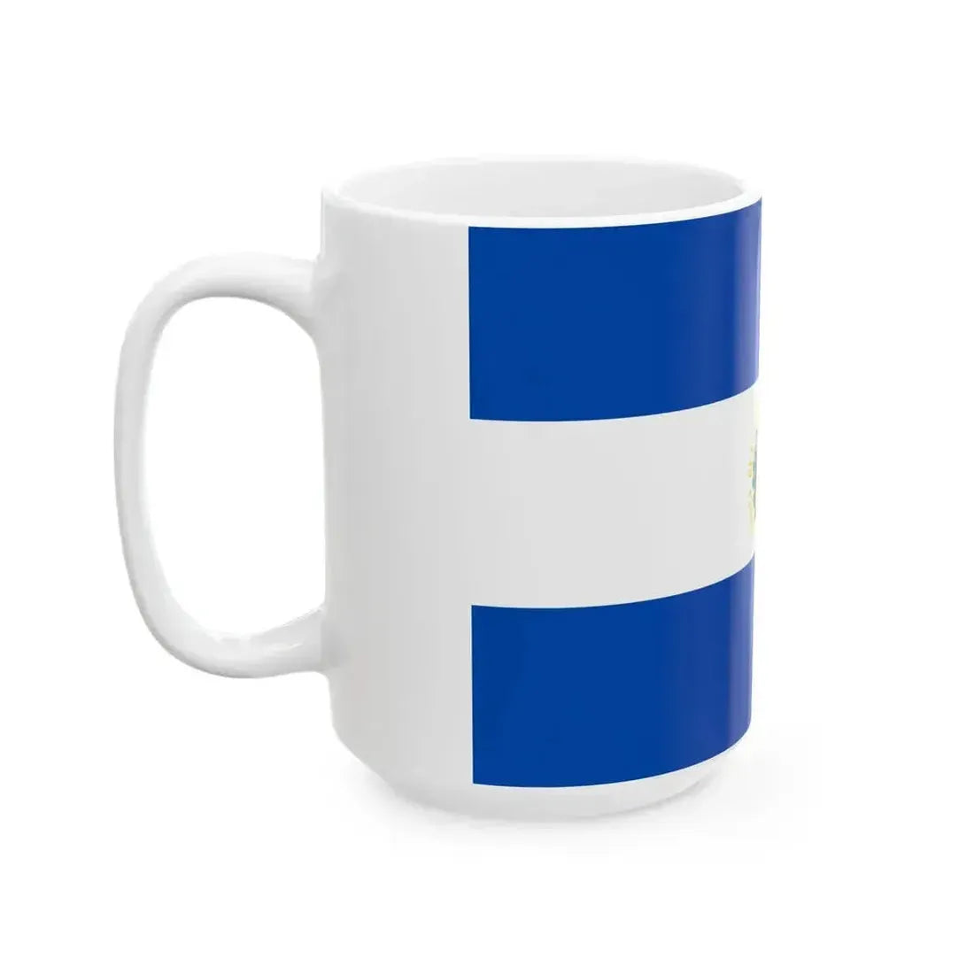 Flag of El Salvador 3-2 (El Salvador) White Coffee Mug - Go Mug Yourself
