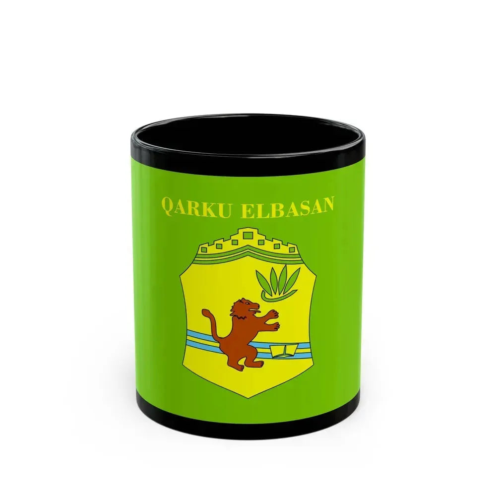 Flag of Elbasan Albania - Black Coffee Mug 11oz - Go Mug Yourself