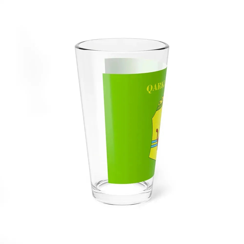 Flag of Elbasan Albania - Pint Glass 16oz - Go Mug Yourself