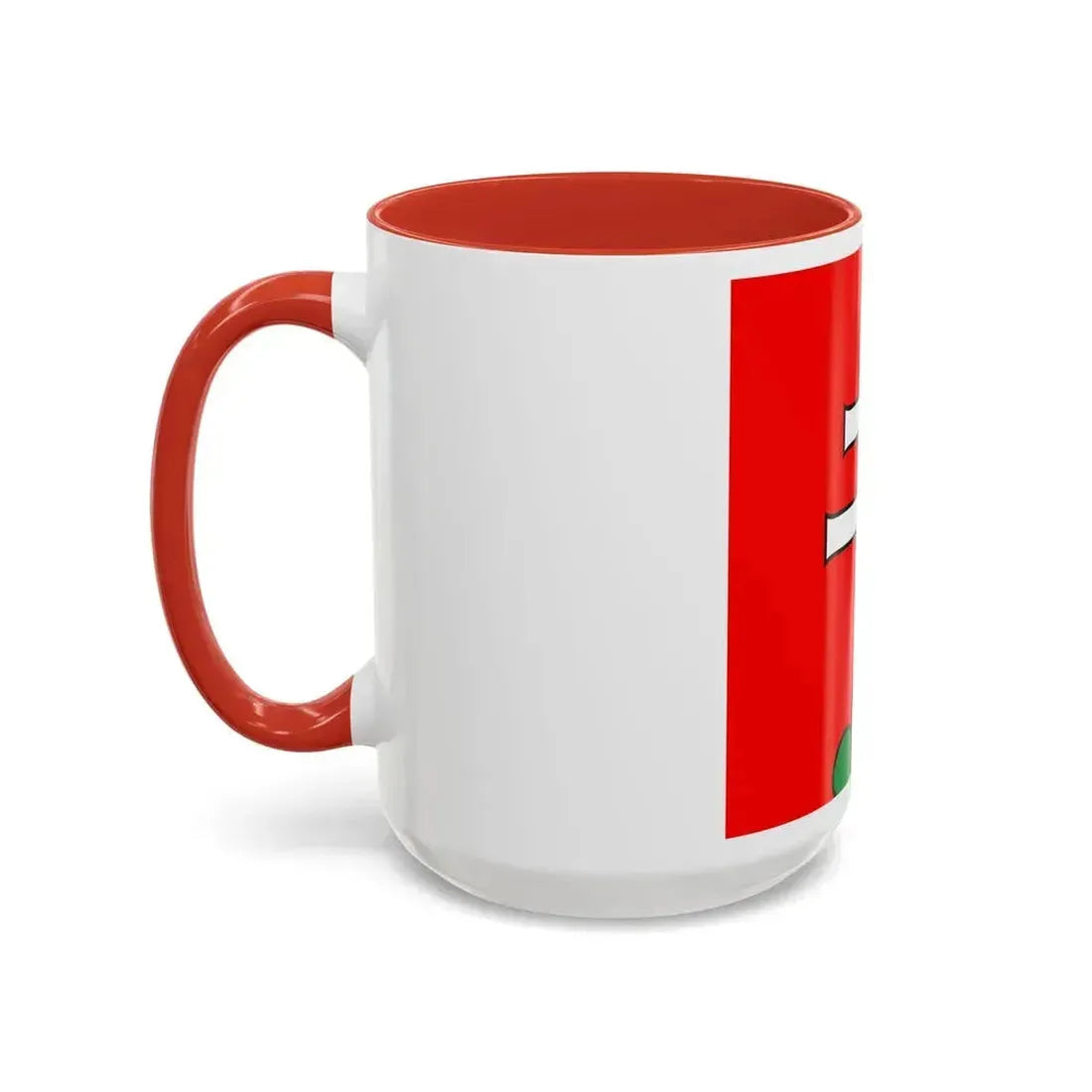 Flag of Elfingen Switzerland - Accent Coffee Mug - Go Mug Yourself