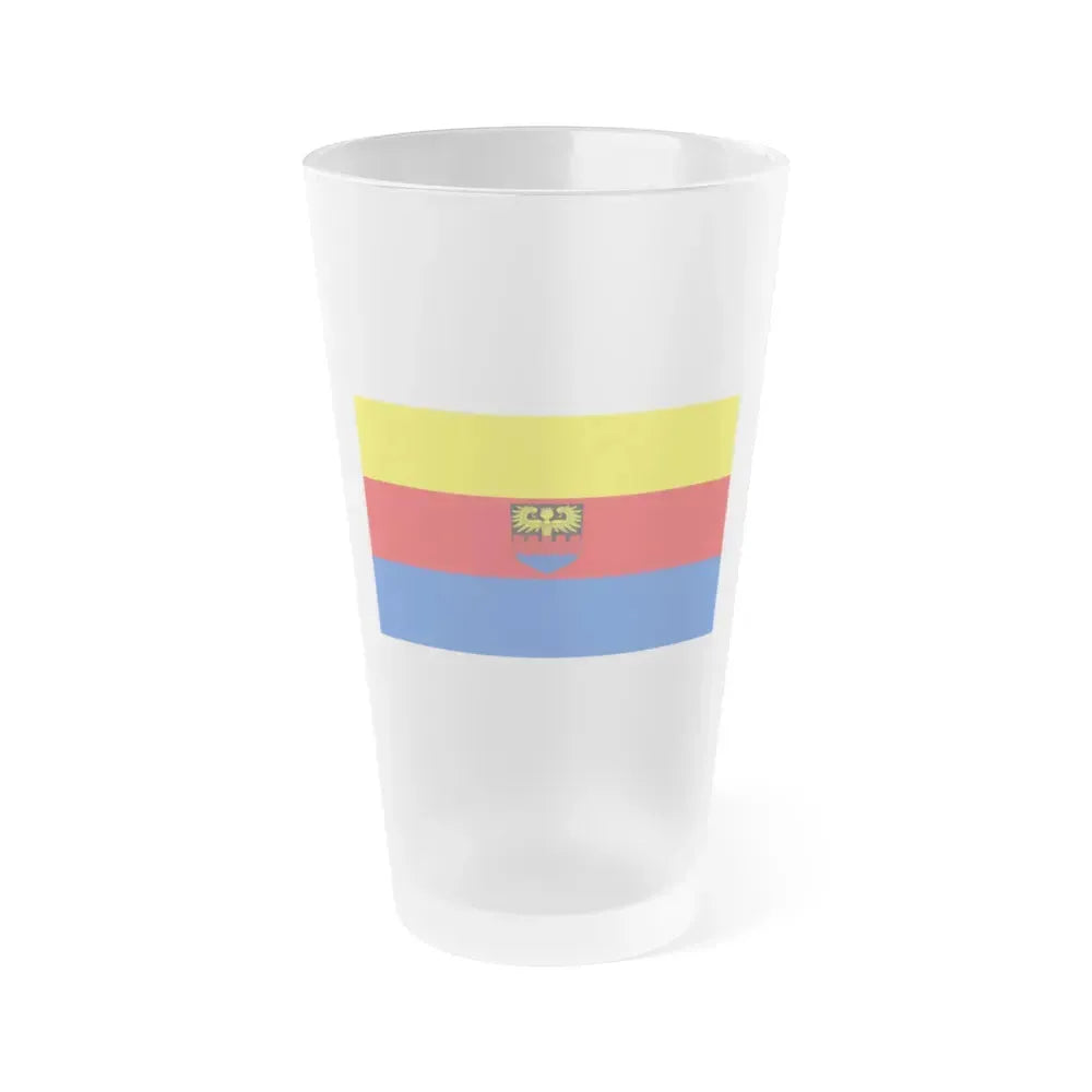 Flag of Emden Germany - Frosted Pint Glass 16oz 16oz Frosted - Go Mug Yourself