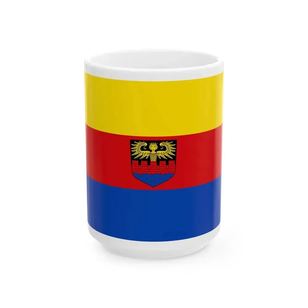 Flag of Emden Germany - White Coffee Mug 15oz - Go Mug Yourself