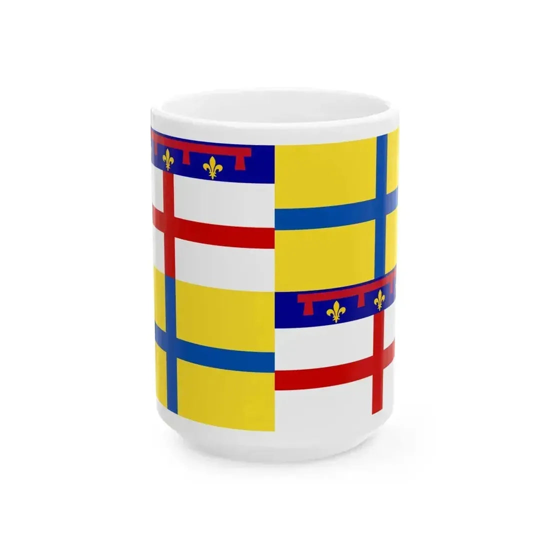 Flag of Emilia (Italy) White Coffee Mug 15oz - Go Mug Yourself