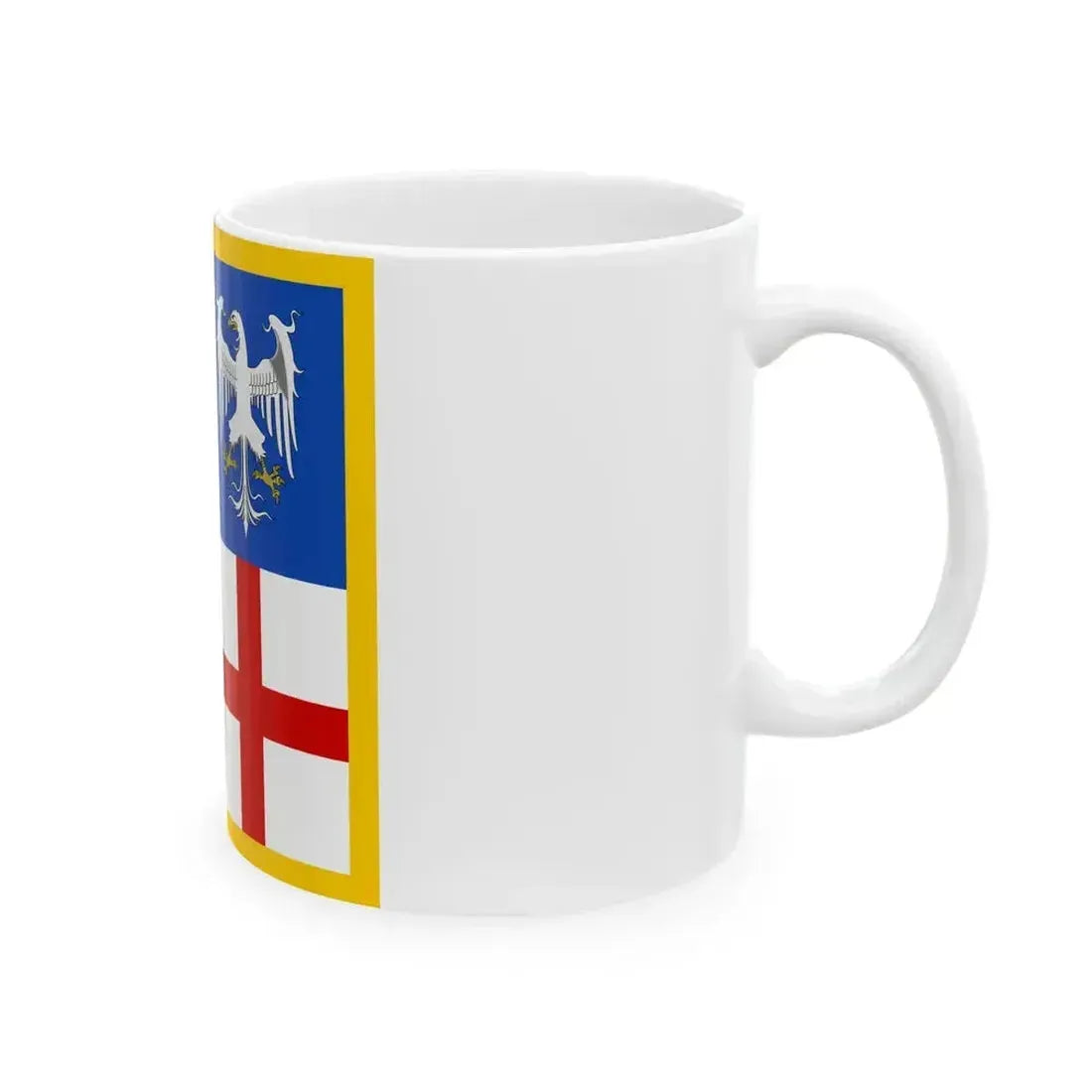 Flag of Emilia Lega Nord (Italy) White Coffee Mug - Go Mug Yourself