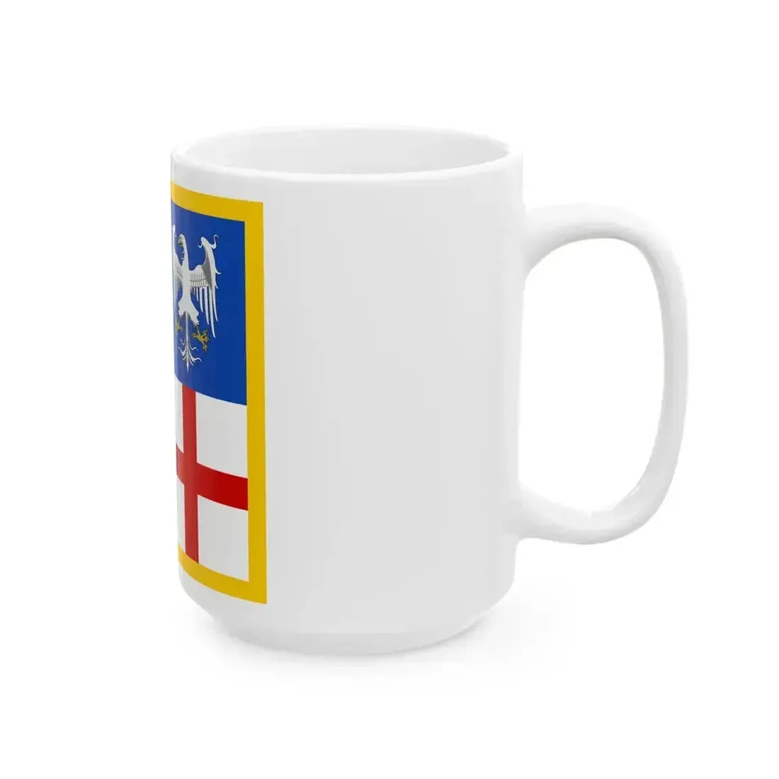 Flag of Emilia Lega Nord (Italy) White Coffee Mug - Go Mug Yourself