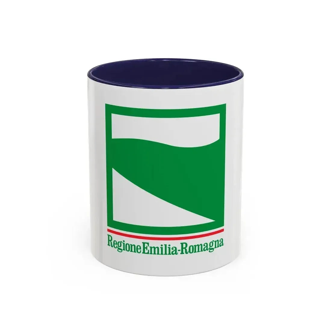 Flag of Emilia Romagna Italy - Accent Coffee Mug 11oz Navy - Go Mug Yourself