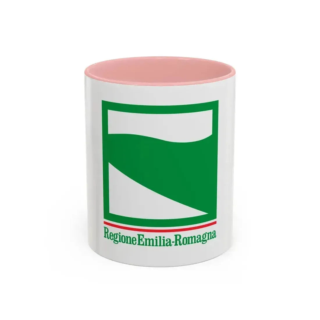 Flag of Emilia Romagna Italy - Accent Coffee Mug 11oz Pink - Go Mug Yourself