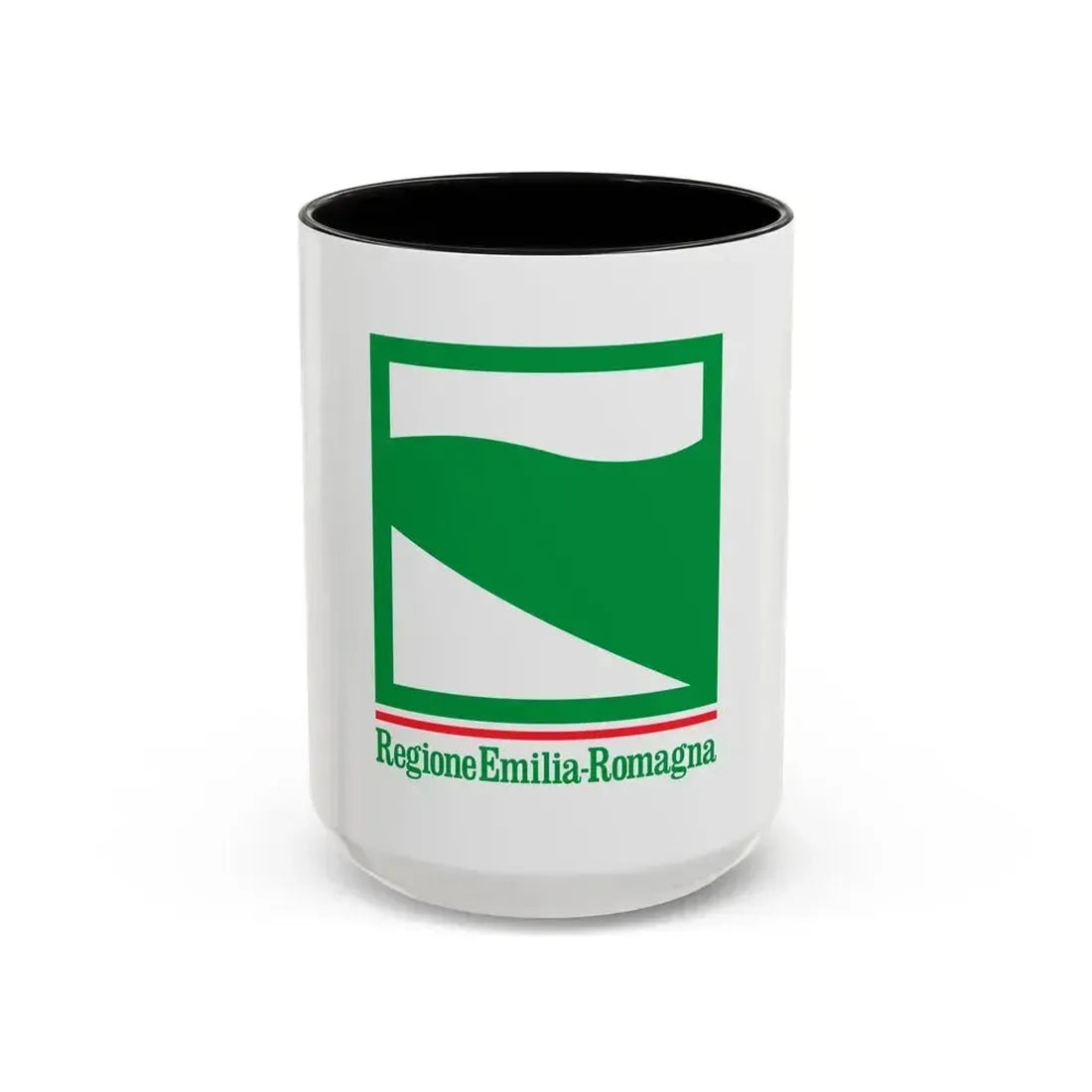 Flag of Emilia Romagna Italy - Accent Coffee Mug 15oz Black - Go Mug Yourself