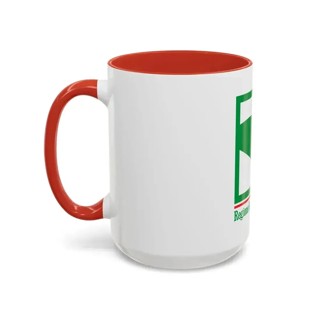 Flag of Emilia Romagna Italy - Accent Coffee Mug - Go Mug Yourself