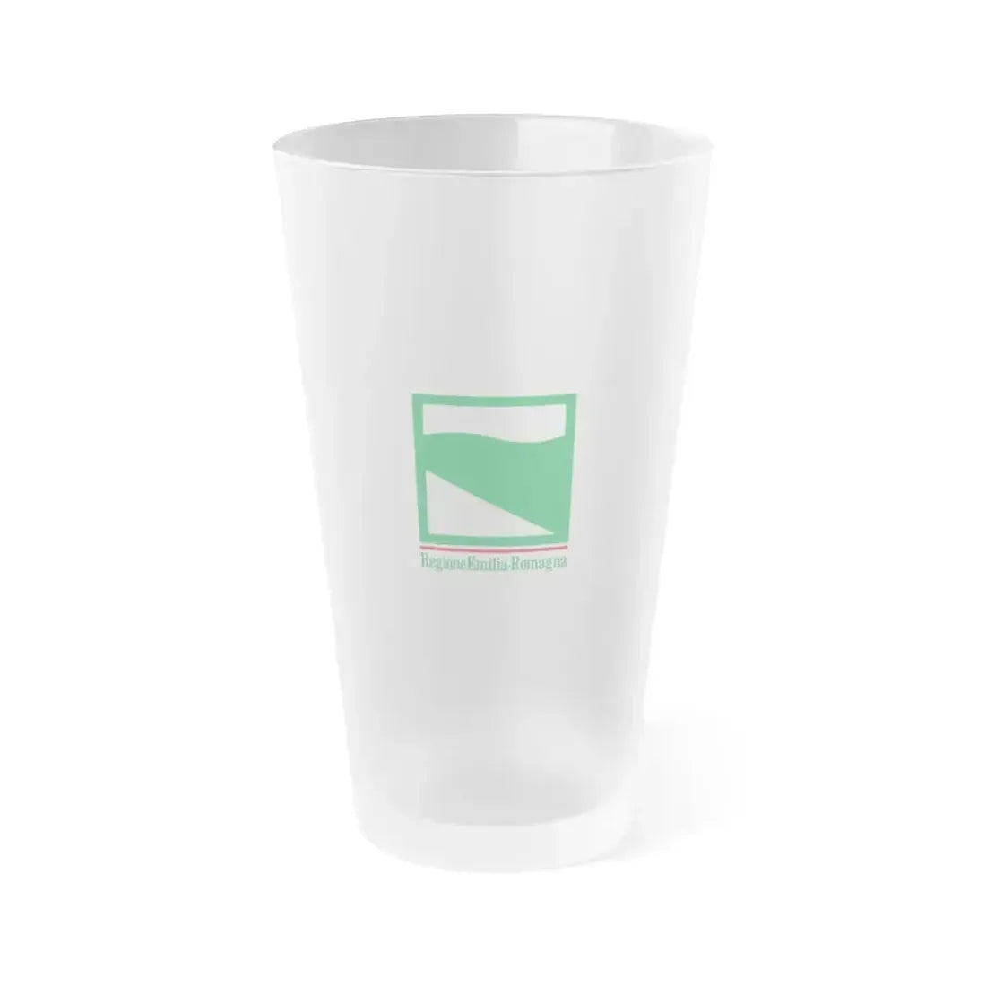 Flag of Emilia Romagna Italy - Frosted Pint Glass 16oz 16oz Frosted - Go Mug Yourself