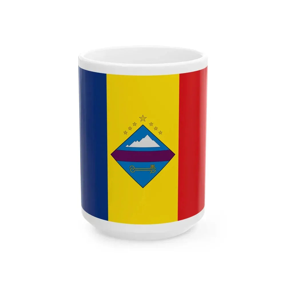 Flag of Encamp (Andorra) White Coffee Mug 15oz - Go Mug Yourself
