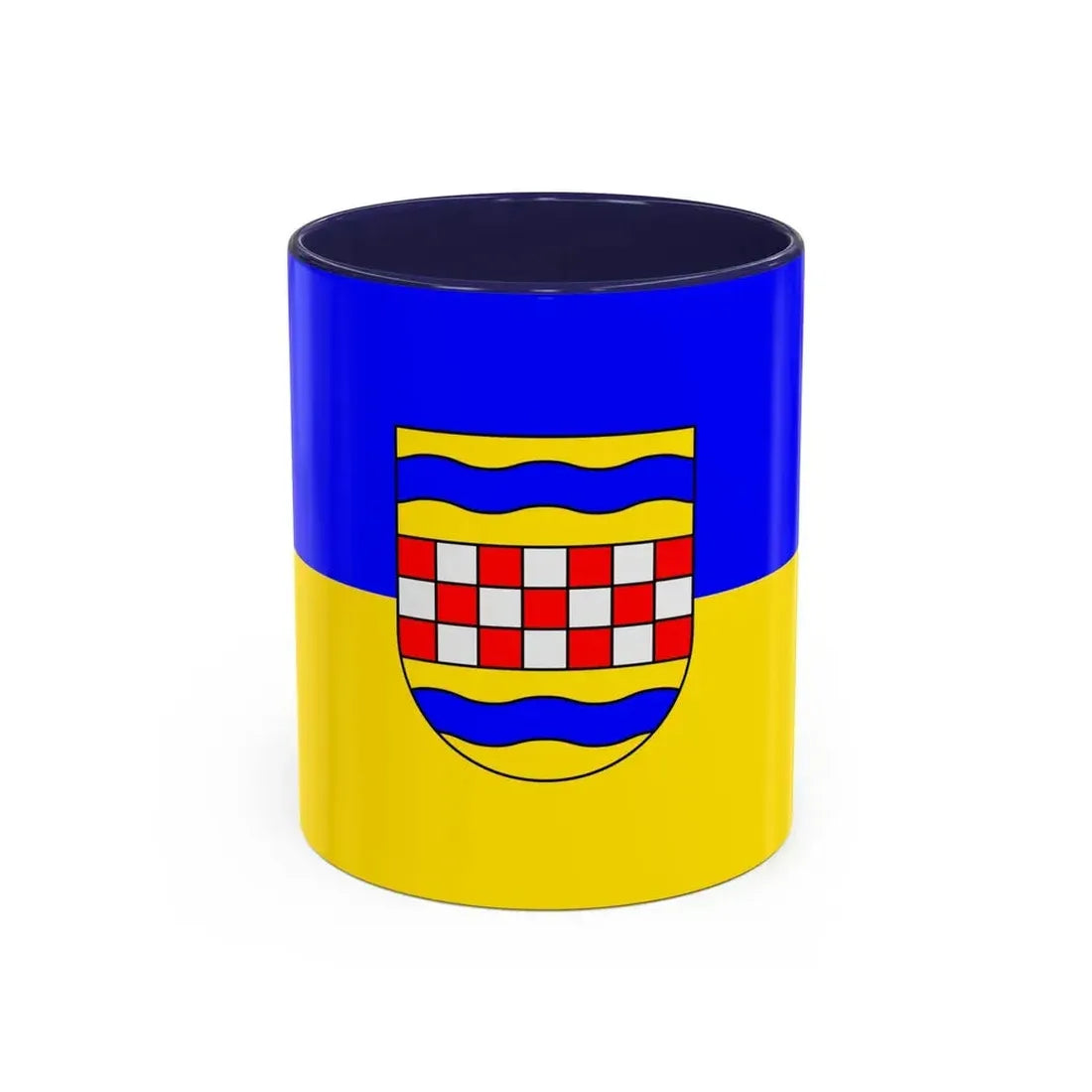 Flag of Ennepe Ruhr 2 Germany - Accent Coffee Mug 11oz Navy - Go Mug Yourself