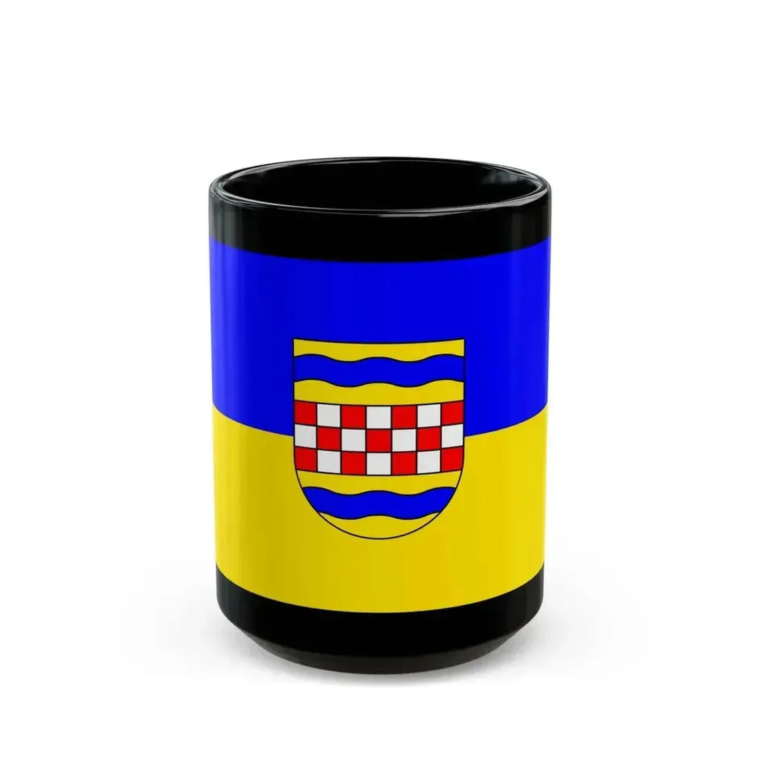 Flag of Ennepe Ruhr 2 Germany - Black Coffee Mug 15oz - Go Mug Yourself