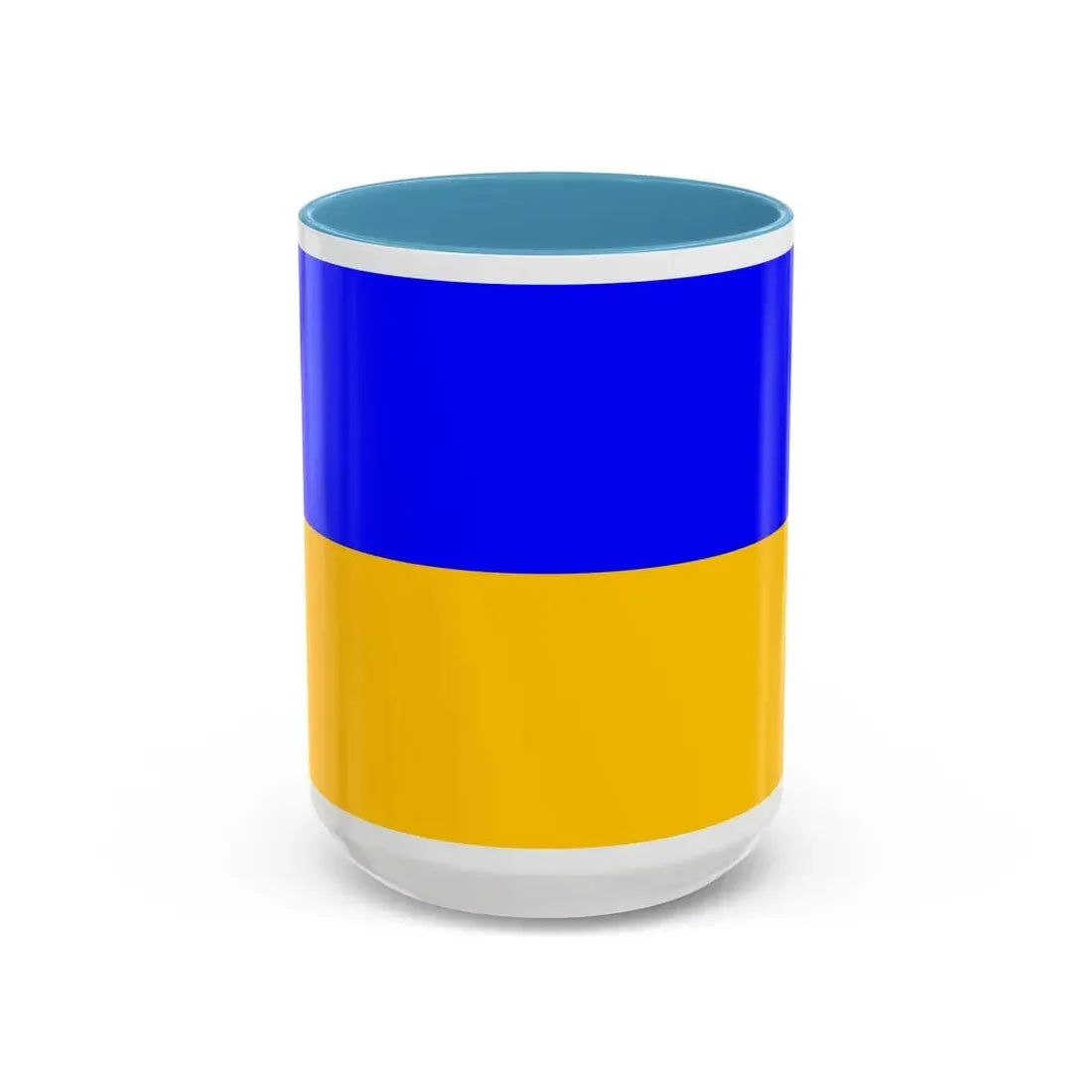 Flag of Ennepe Ruhr Germany - Accent Coffee Mug 15oz Light Blue - Go Mug Yourself