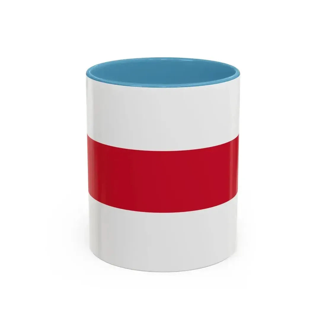 Flag of Enschede the largest city of the Twente region and the province of Overijssel Netherlands - Accent Coffee Mug 11oz Light Blue - Go Mug Yourself