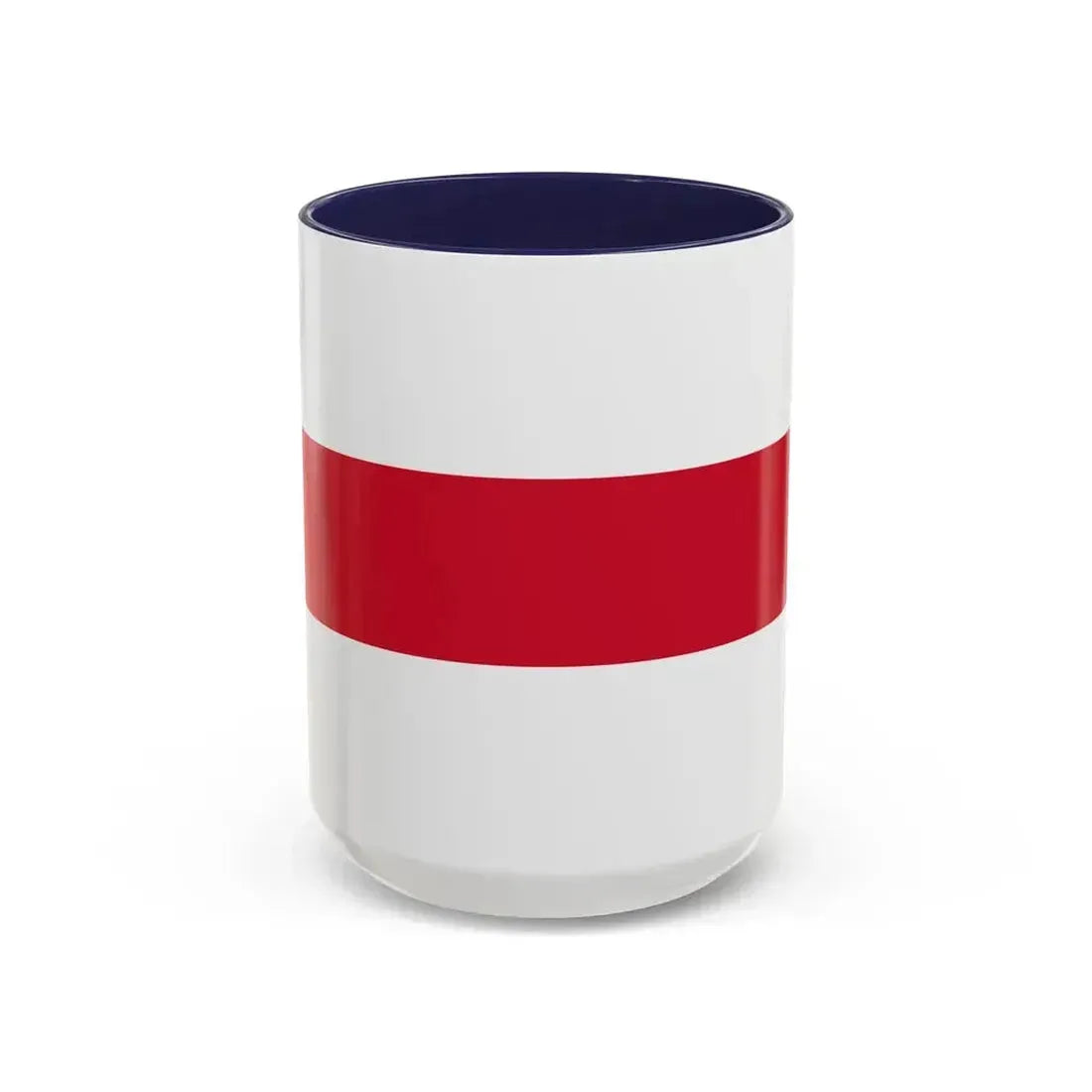 Flag of Enschede the largest city of the Twente region and the province of Overijssel Netherlands - Accent Coffee Mug 15oz Navy - Go Mug Yourself