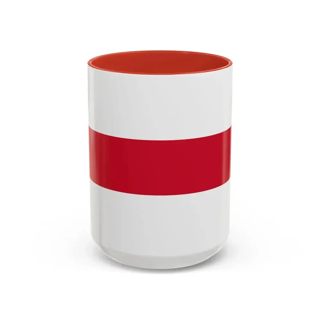 Flag of Enschede the largest city of the Twente region and the province of Overijssel Netherlands - Accent Coffee Mug 15oz Red - Go Mug Yourself