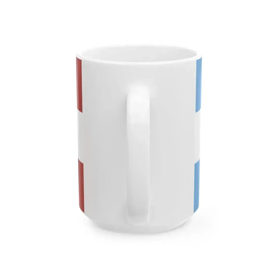 Flag of Entre Rios 1833-1853 with arms (Argentina) White Coffee Mug - Go Mug Yourself