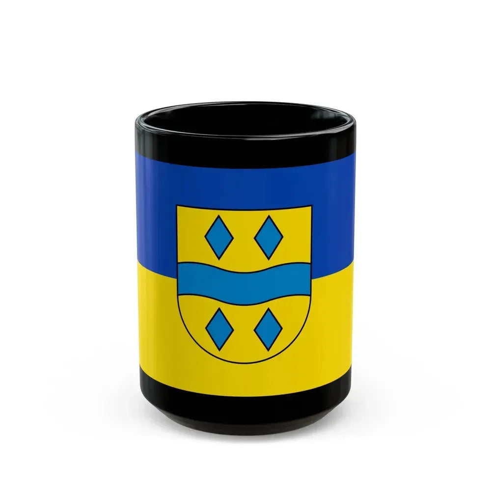 Flag of Enzkreis Germany - Black Coffee Mug 15oz - Go Mug Yourself