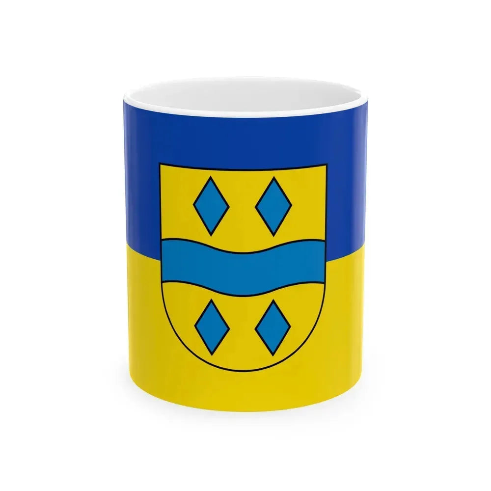 Flag of Enzkreis Germany - White Coffee Mug 11oz - Go Mug Yourself