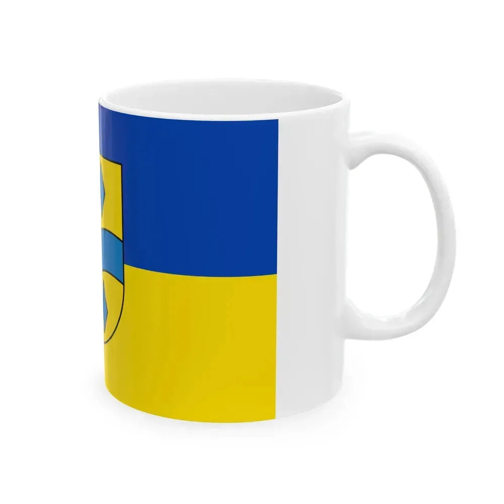 Flag of Enzkreis Germany - White Coffee Mug - Go Mug Yourself