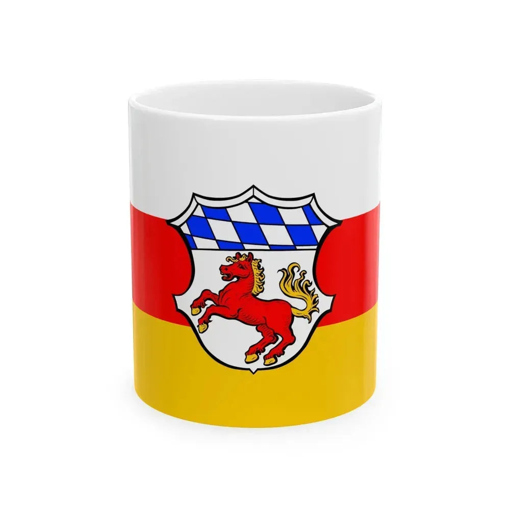 Flag of Erding Germany - White Coffee Mug 11oz - Go Mug Yourself