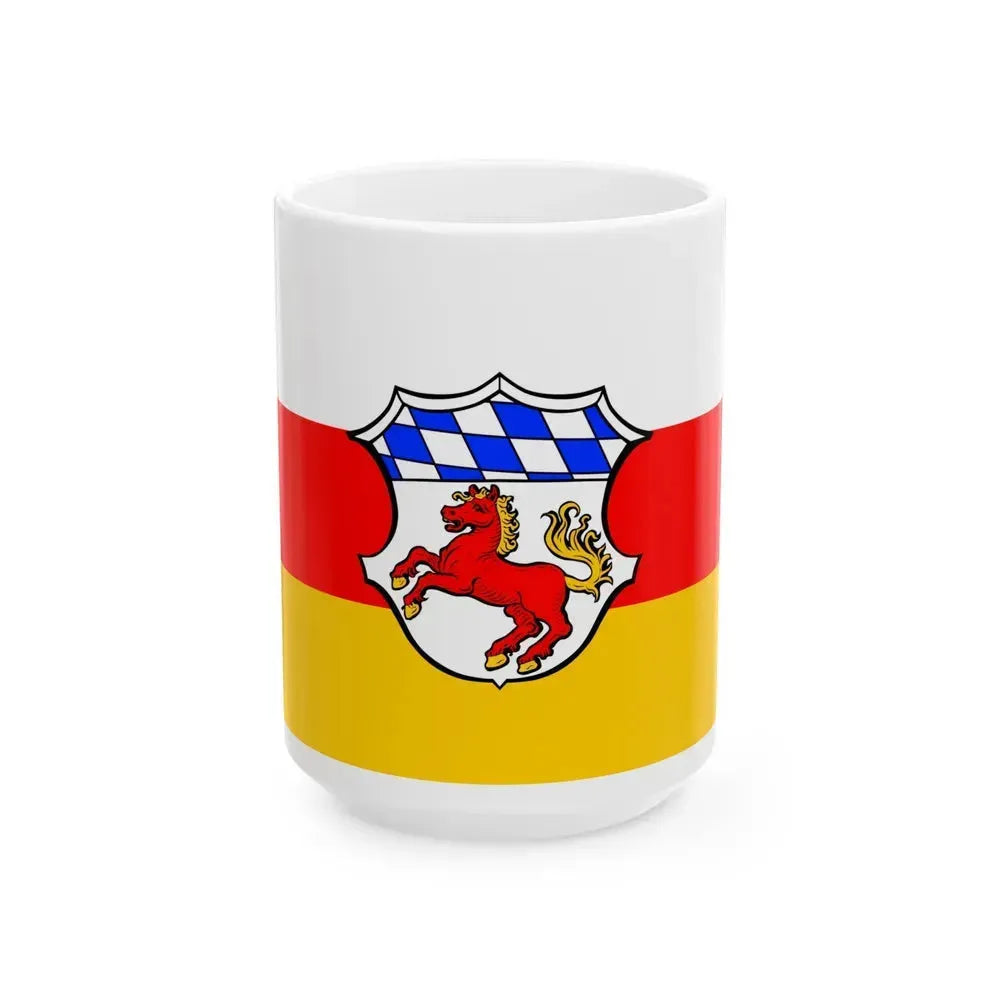 Flag of Erding Germany - White Coffee Mug 15oz - Go Mug Yourself