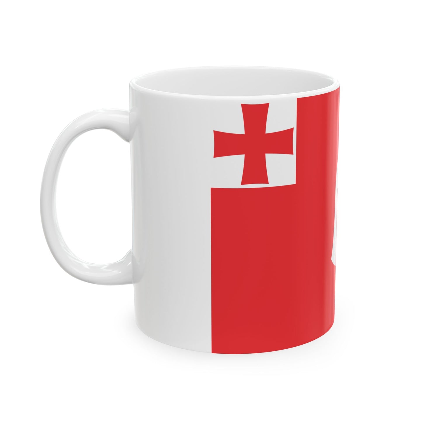 Flag of Eredvi municipality (Georgia) White Coffee Mug-Go Mug Yourself