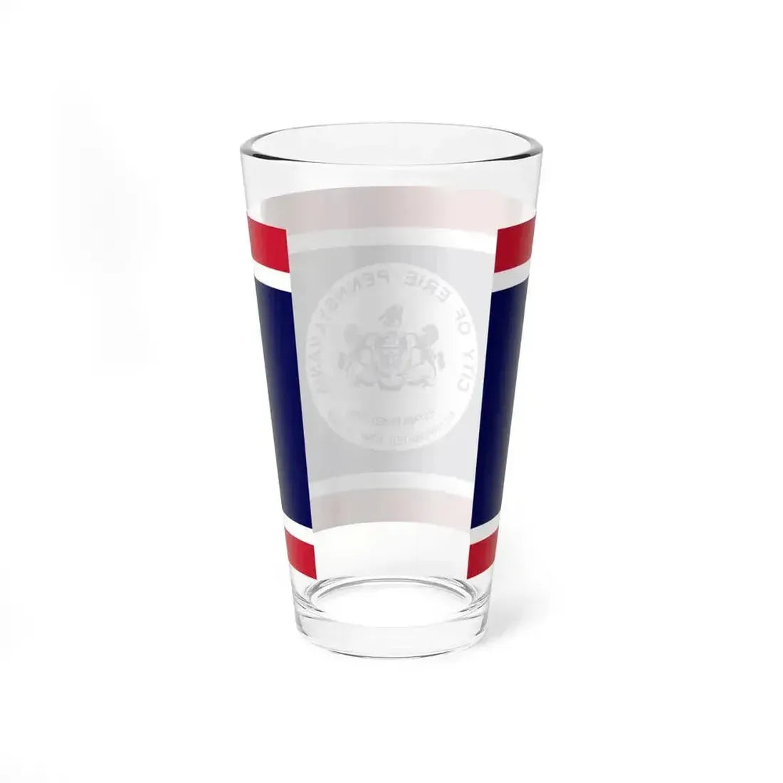 Flag of Erie, Pennsylvania - Pint Glass 16oz - Go Mug Yourself