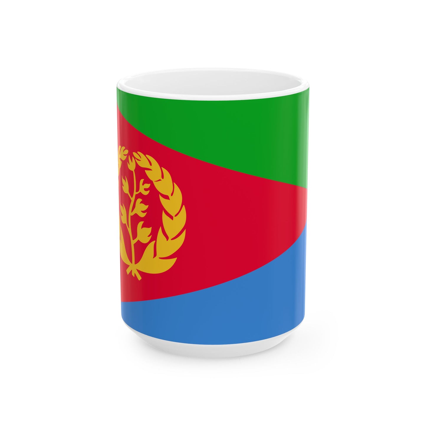 Flag of Eritrea 3-2 (Eritrea) White Coffee Mug-15oz-Go Mug Yourself
