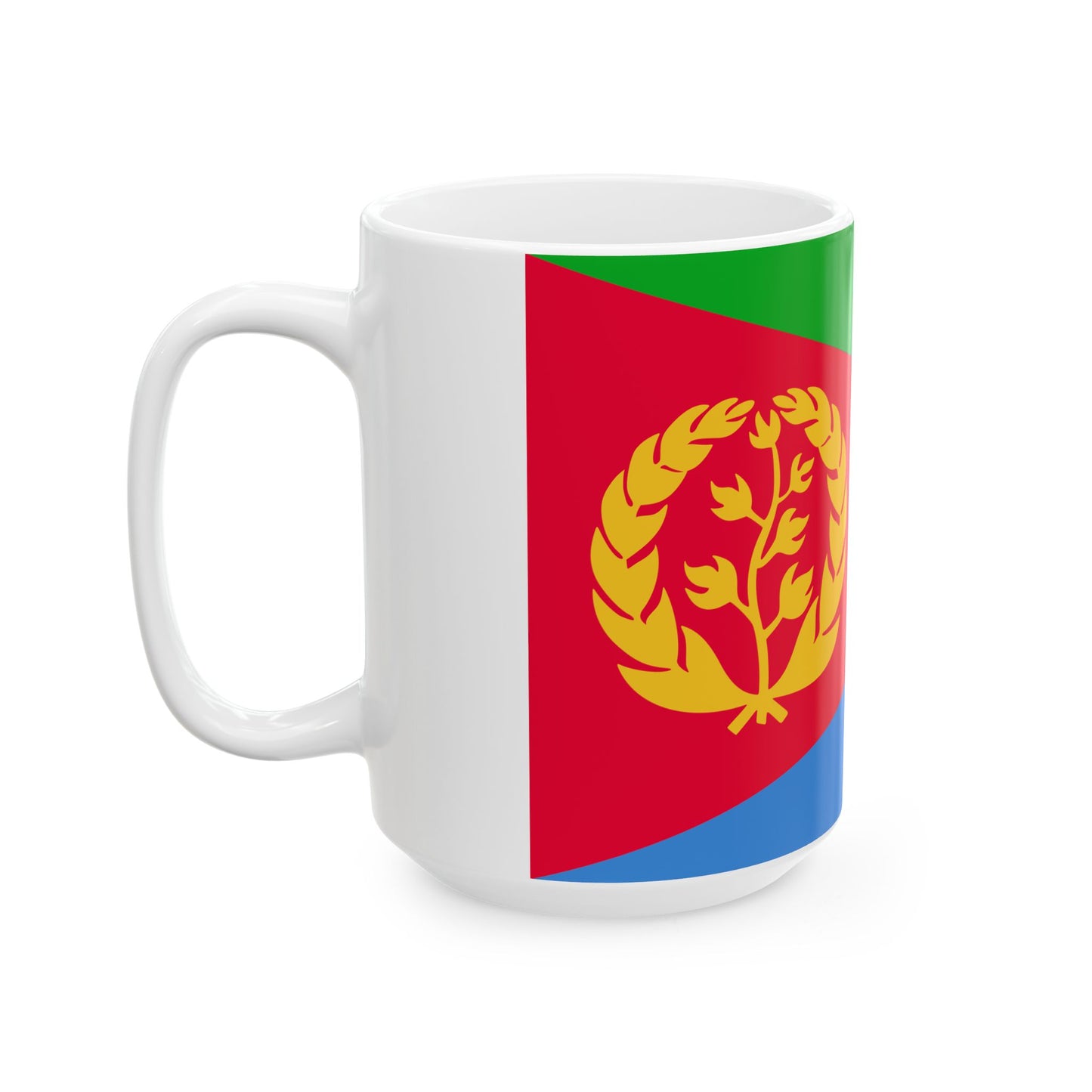 Flag of Eritrea 3-2 (Eritrea) White Coffee Mug-Go Mug Yourself