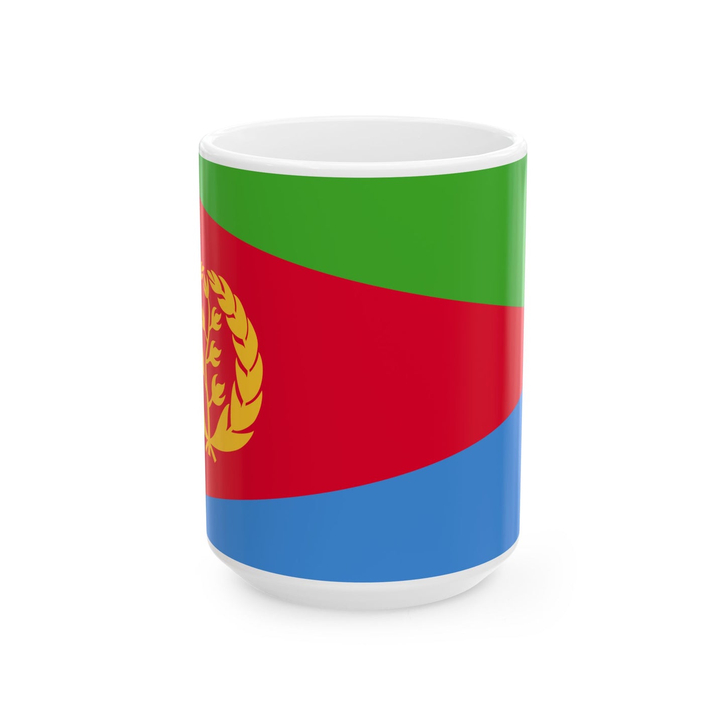 Flag of Eritrea (Eritrea) White Coffee Mug-15oz-Go Mug Yourself