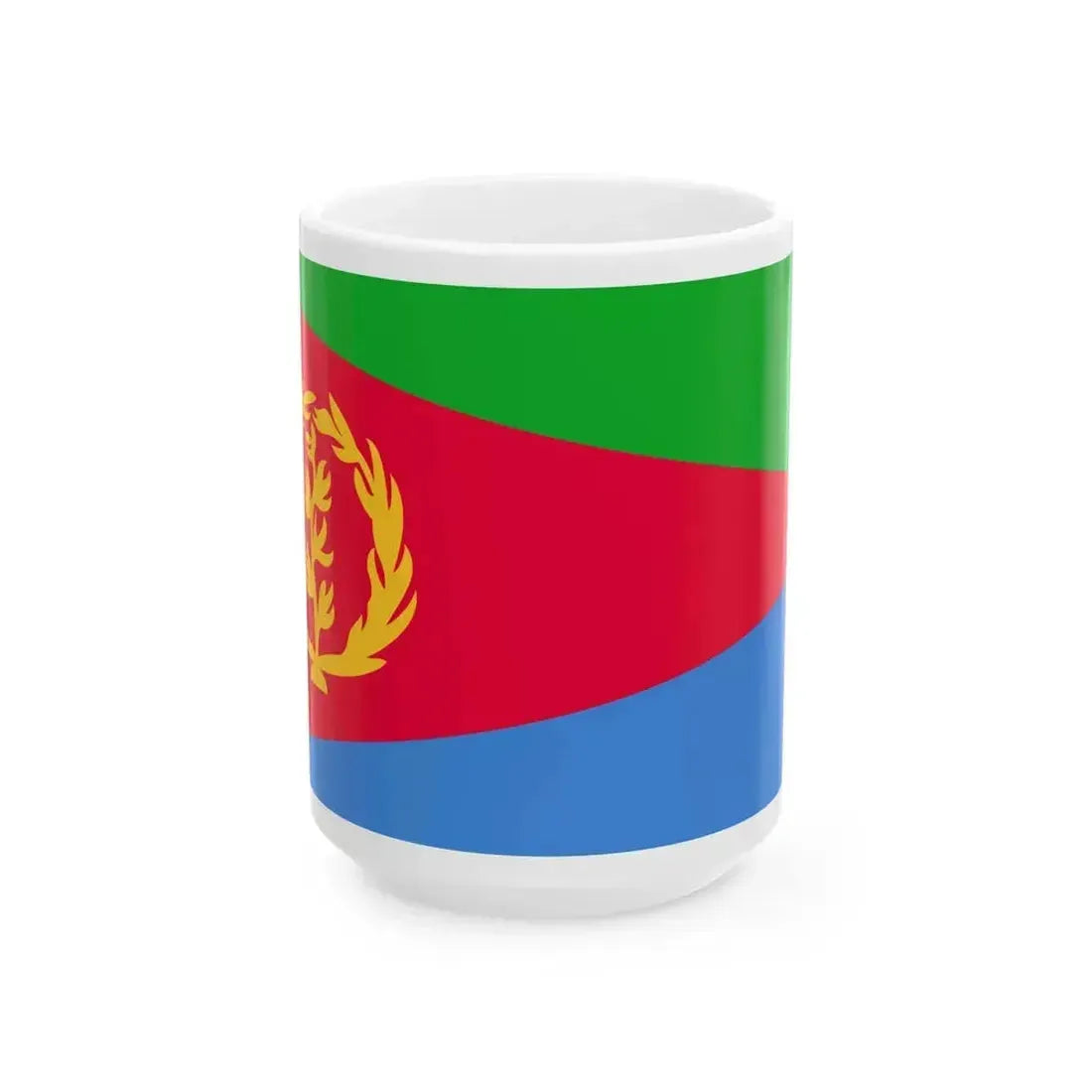 Flag of Eritrea variant (Eritrea) White Coffee Mug 15oz - Go Mug Yourself