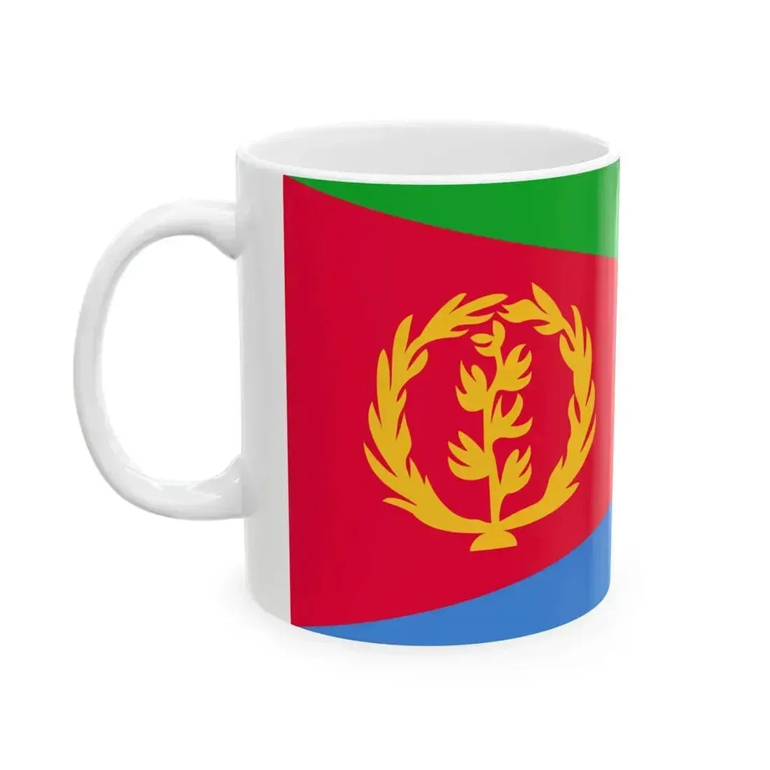 Flag of Eritrea variant (Eritrea) White Coffee Mug - Go Mug Yourself