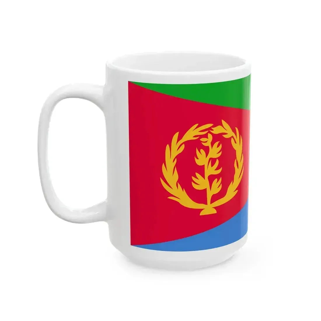 Flag of Eritrea variant (Eritrea) White Coffee Mug - Go Mug Yourself