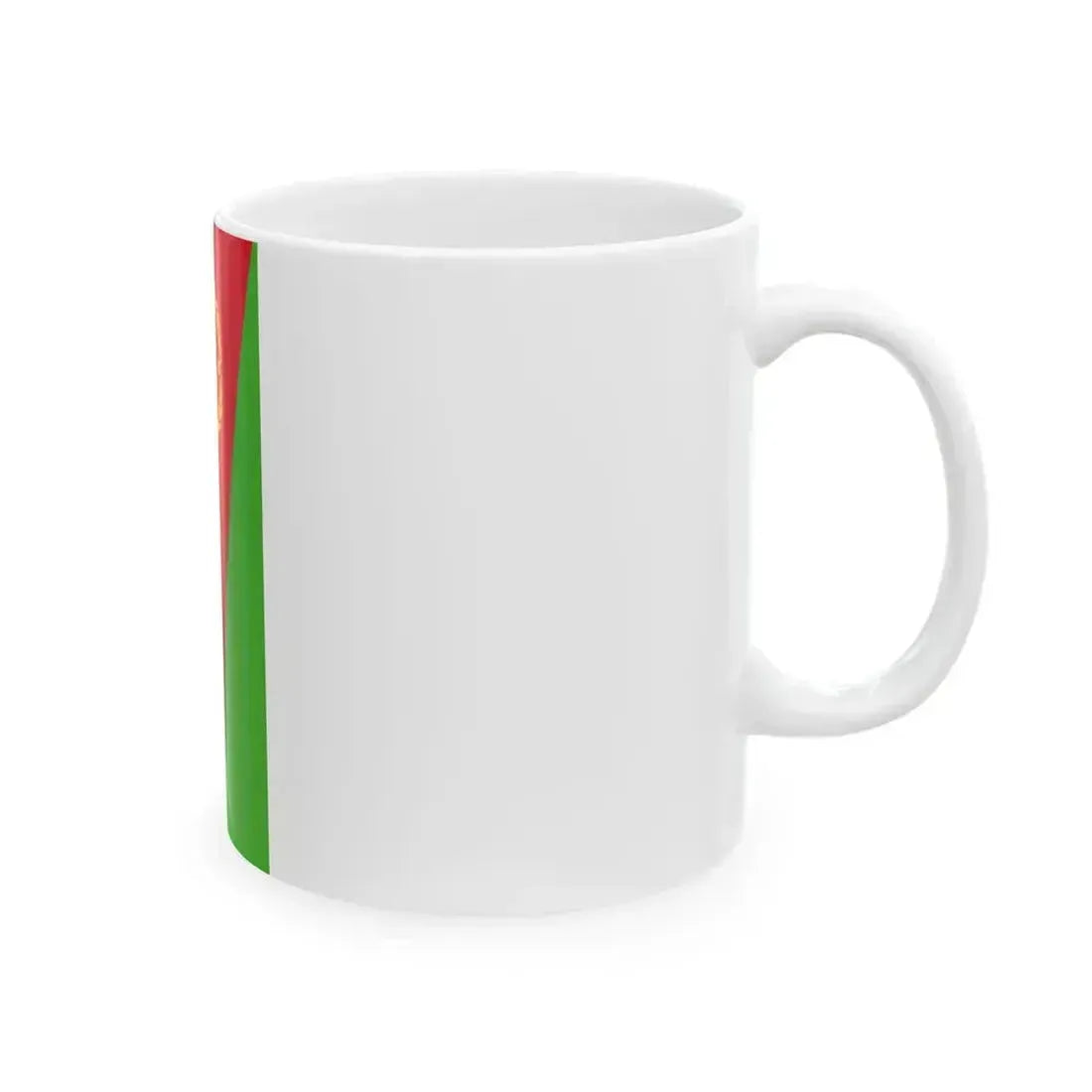 Flag of Eritrea vertical (Eritrea) White Coffee Mug - Go Mug Yourself