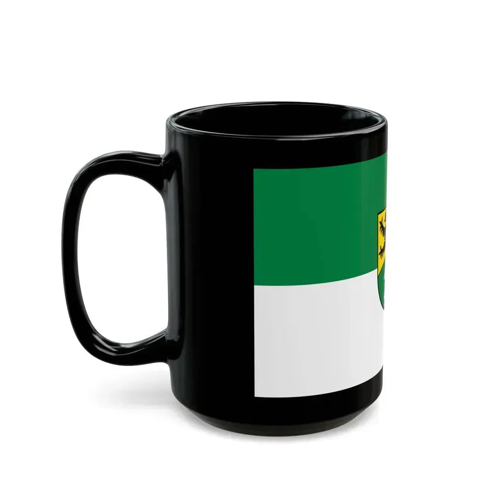 Flag of Erzgebirgskreises Germany - Black Coffee Mug - Go Mug Yourself