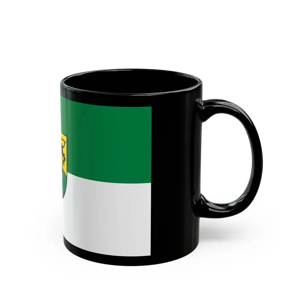 Flag of Erzgebirgskreises Germany - Black Coffee Mug - Go Mug Yourself